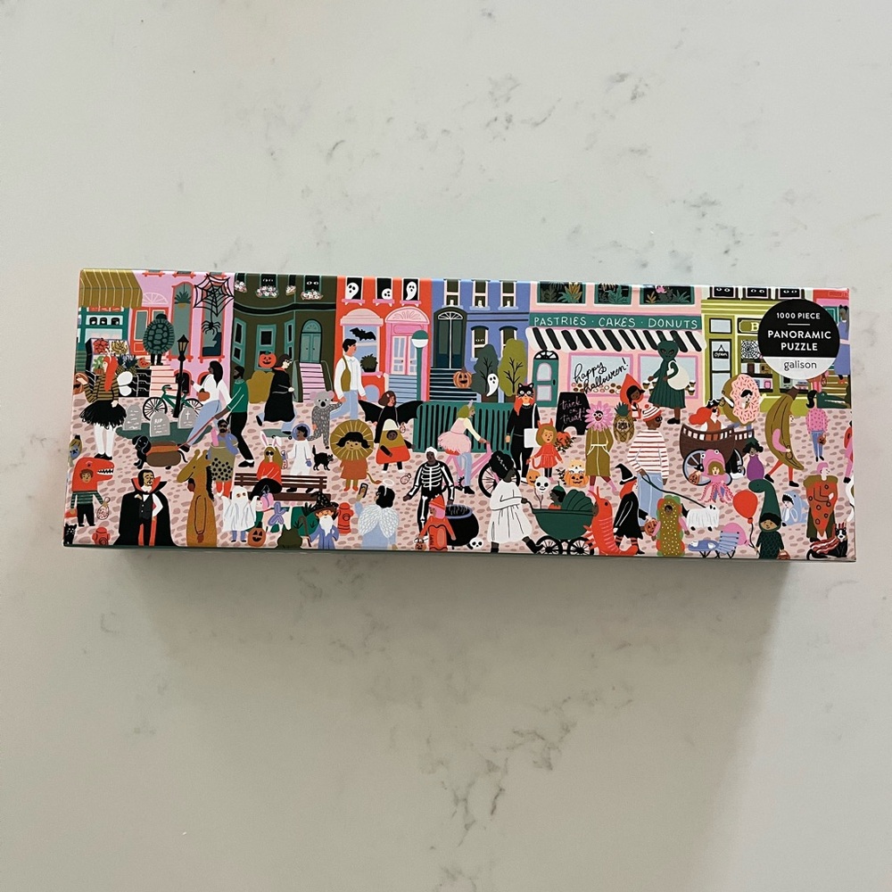 Galison Panoramic Puzzle - Fall Parade - 1000 Pieces